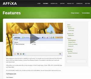 Affixa Web Page