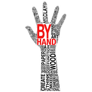 "By Hand" graphic