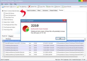 Byte by Byte comparison