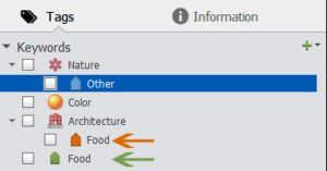 Category and sub-category with the same name