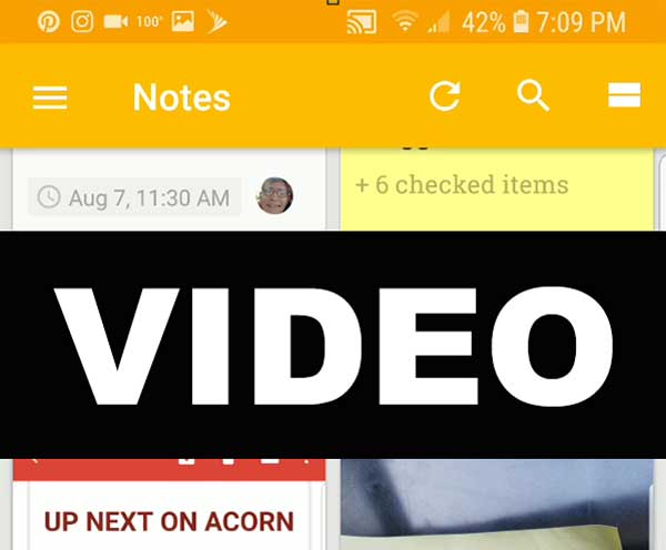 Google Keep - Video