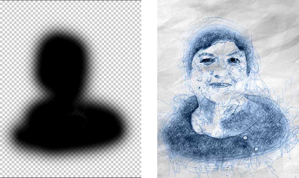 Photoshop Mask and Scribble