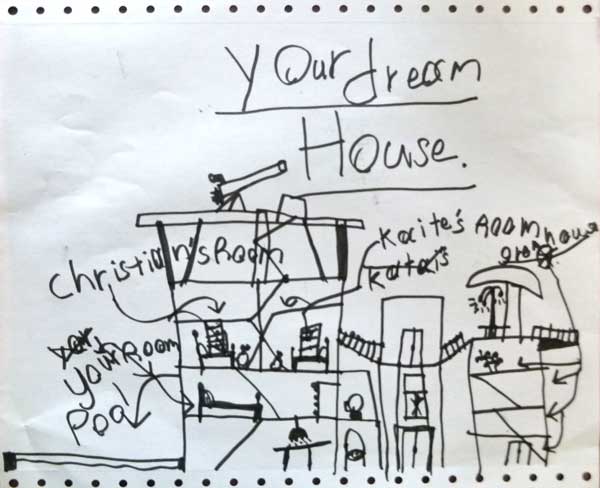 kids' art: Deb's dream house by Christian