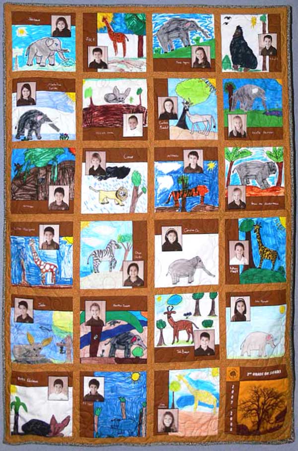 kids' art: Safari quilt
