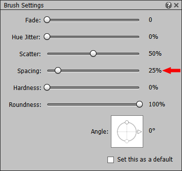 Photoshop - brush settings