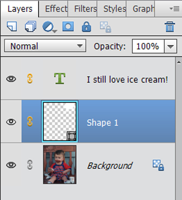 Photoshop Elements Layers panel - linked layers