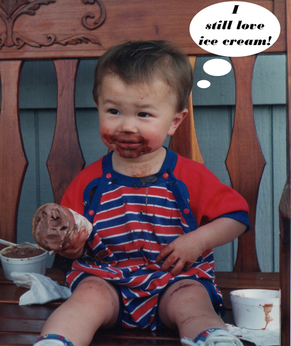 Child eating ice cream