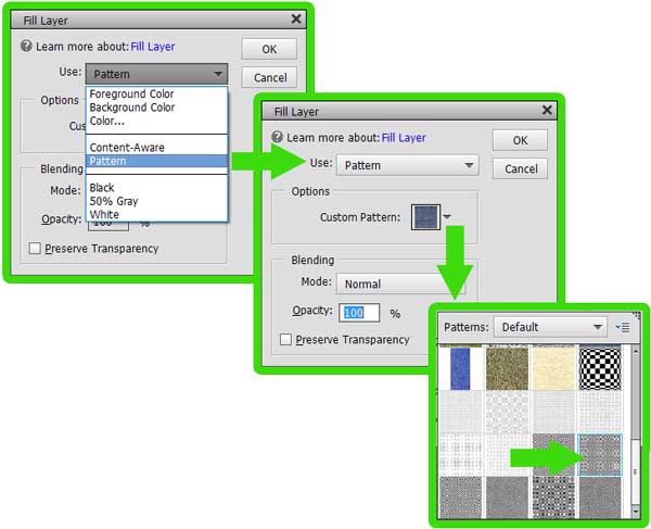 Fill Layer Menus