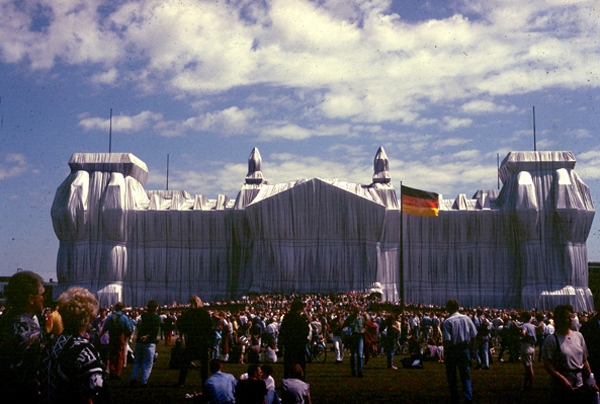 Wrapped Reichstag by Christo and Jeanne-Claude