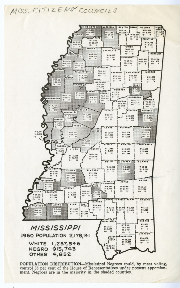 congressional district map of Mississippi