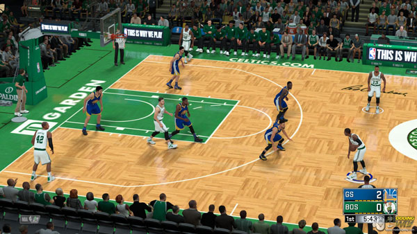 Boston Celtics basketball court