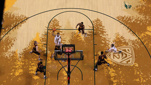 U of Oregon basketball court