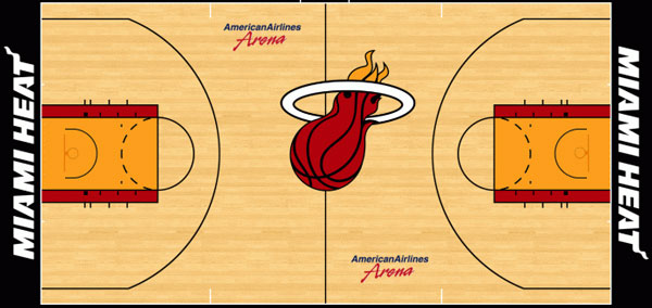 Miami Heat basketball court