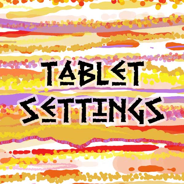 Tablet Settings in Photoshop Elements