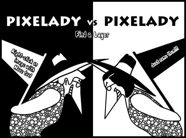 Pixelady vs. Pixelady: Find a Layer